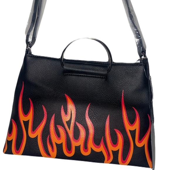 T-Shirt & Jeans Handbags - For The Record Ring Satchel in Flamin' Hot
